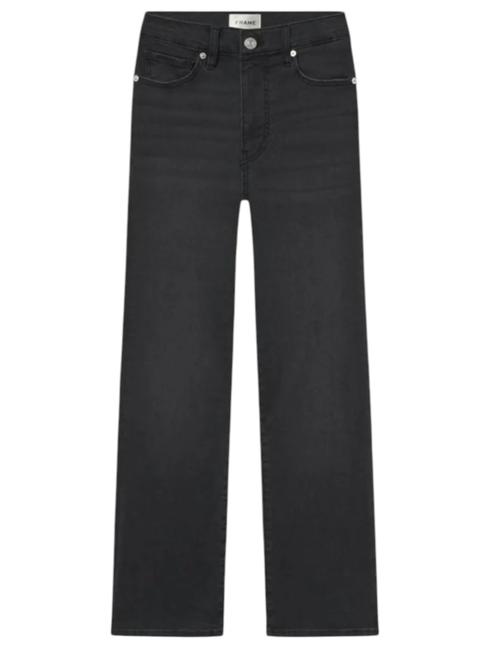 Frame Le Sleek Straight Jeans Kerry Black Wash High Rise Size 32 LSLS208